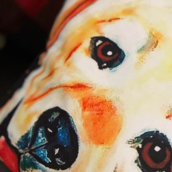 Must Have Chic Yellow Lab Pillow! 18"x18" Pillow included NWT - Picture 4 of 5